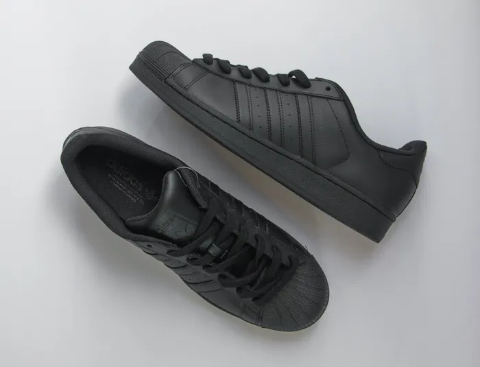 Pair of black orthopedic shoes